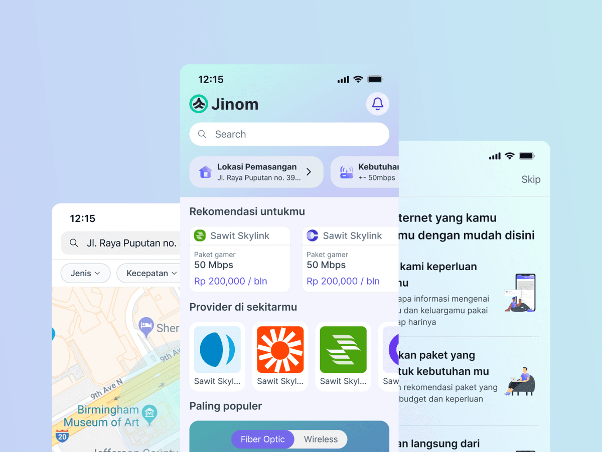 Jinom Internet Service Provider Search Marketplace