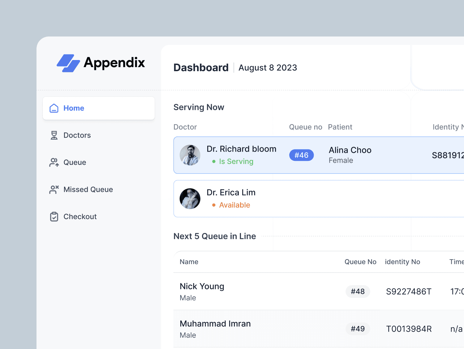 Appendix screen 8